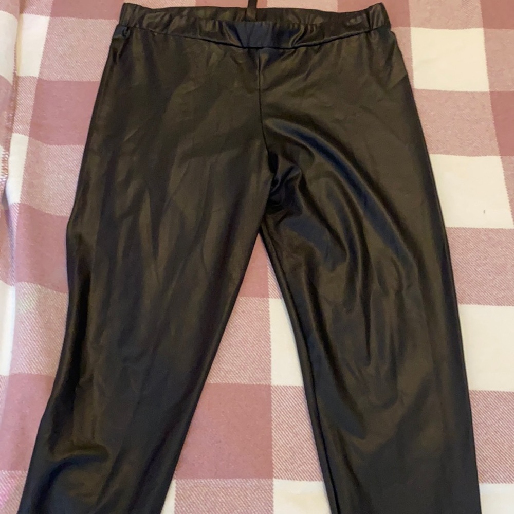 Blackheart black Pleather leggings